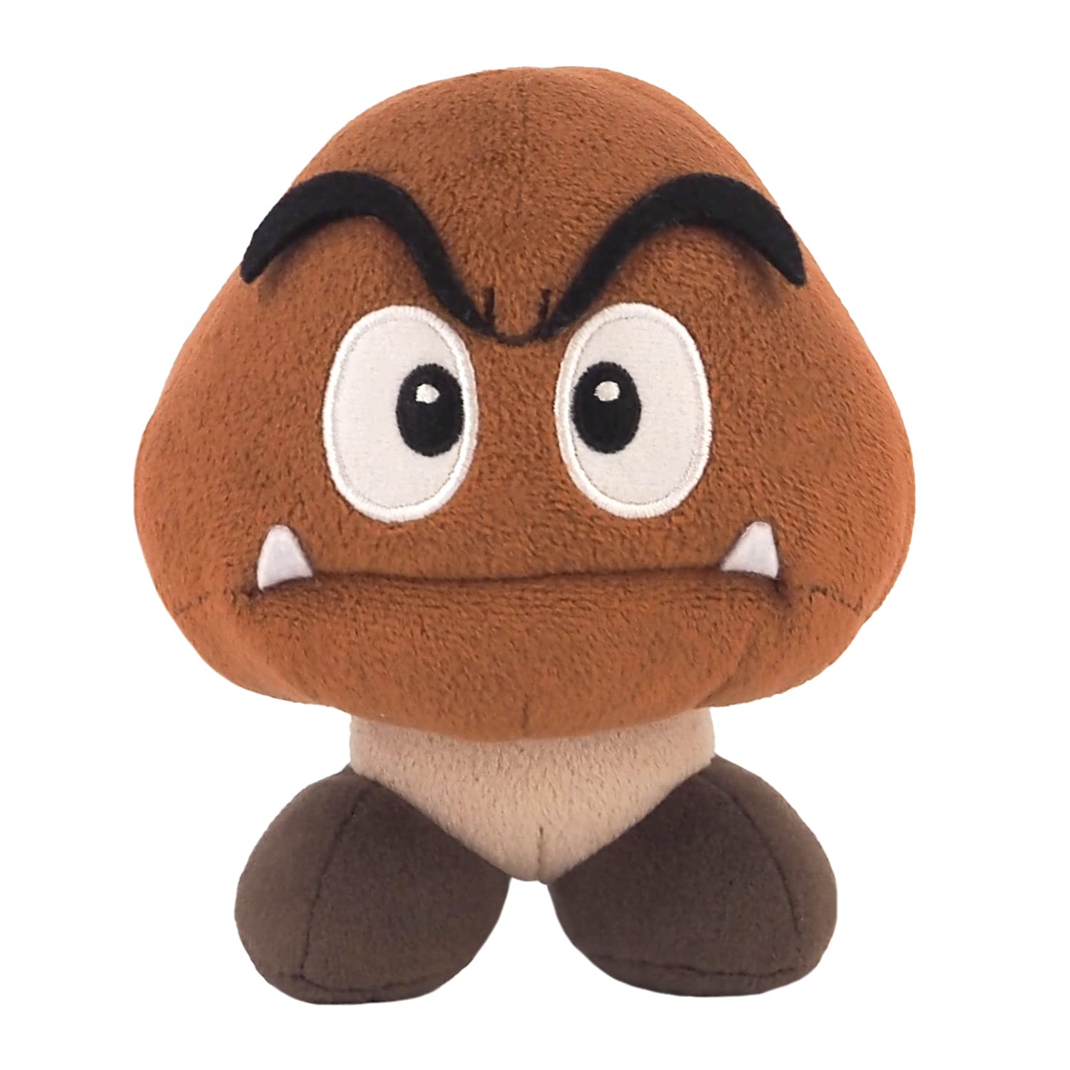 Sanei Boeki Super Mario Goomba Plush Toy Small 11x10x13.5cm- Japan Figure Store - #1 Bring To You The Best Japanese Goods