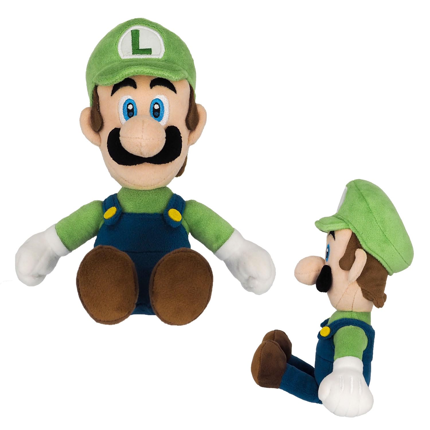 Sanei Boeki Super Mario Luigi Plush Toy 26cm - All Star Collection- Japan Figure Store - #1 Bring To You The Best Japanese Goods