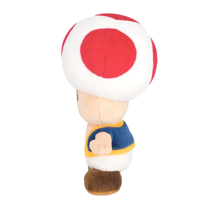 Sanei Boeki Super Mario All Star Collection Toad Plush Toy 20cm- Japan Figure Store - #1 Bring To You The Best Japanese Goods