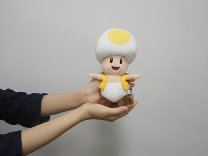Sanei Boeki Super Mario All Star Collection Yellow Toad 20cm Plush Toy- Japan Figure Store - #1 Bring To You The Best Japanese Goods