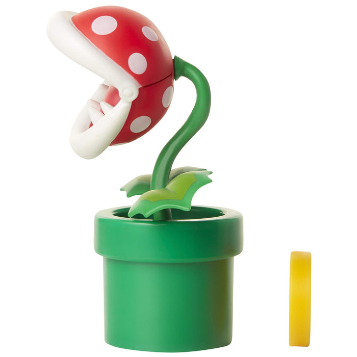 Sanei Boeki Super Mario Figure Collection Pac-N-Flower With Coin Fcp-007