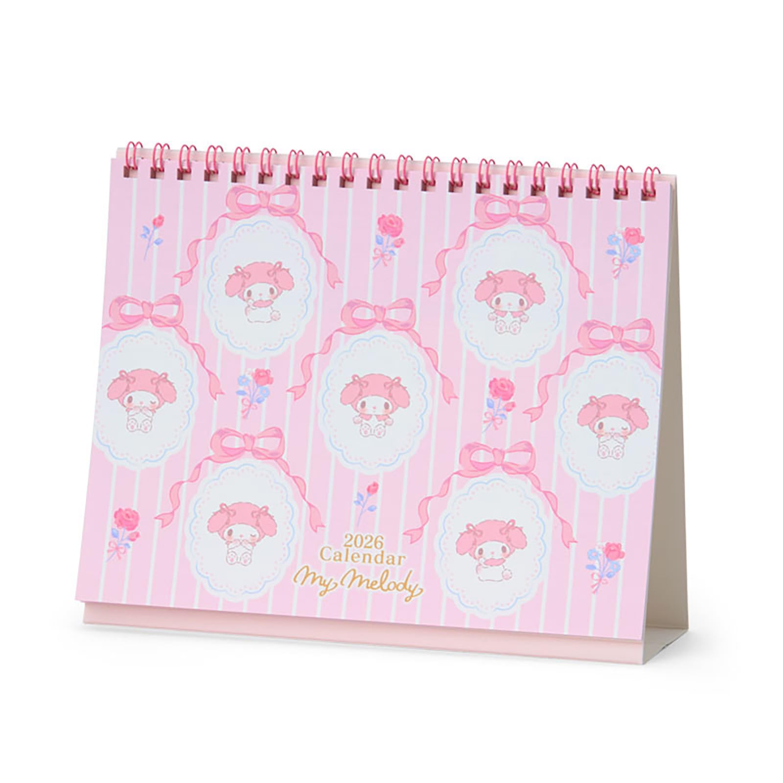 Sanrio 2026 My Melody Desktop Ring Calendar 622044 - Cute Paper Planner