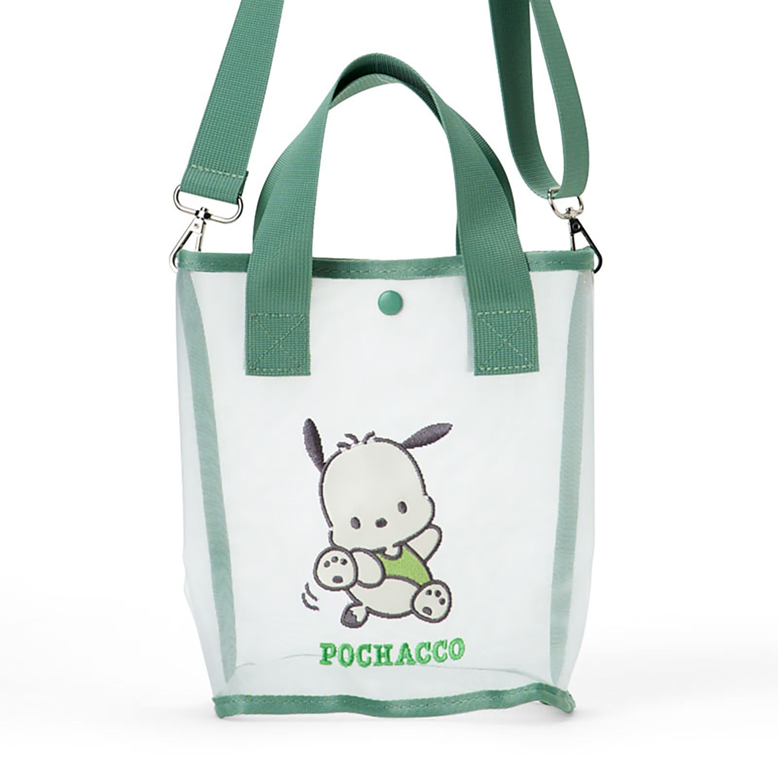 Sanrio Pochacco 2-Way Tote Bag for Ages 3+ - Durable Polyester and Nylon