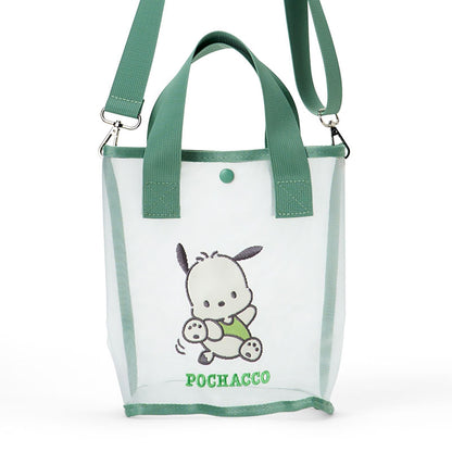 Sanrio Pochacco 2-Way Tote Bag for Ages 3+ - Durable Polyester and Nylon