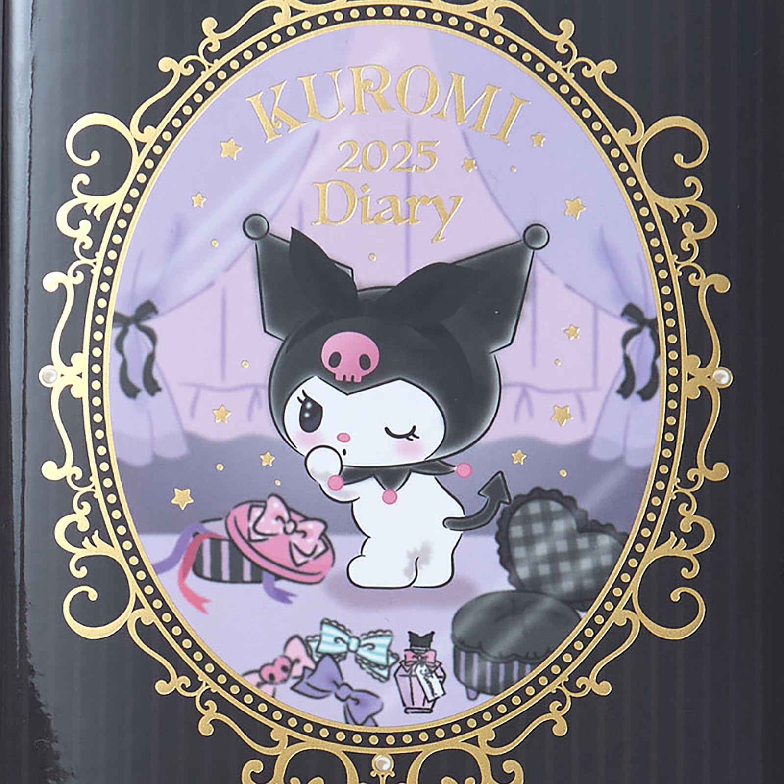 Sanrio Kuromi B6 Diary Planner 2025 with Stickers and Bookmark Starts Oct 2024- Japan Figure Store - #1 Bring To You The Best Japanese Goods