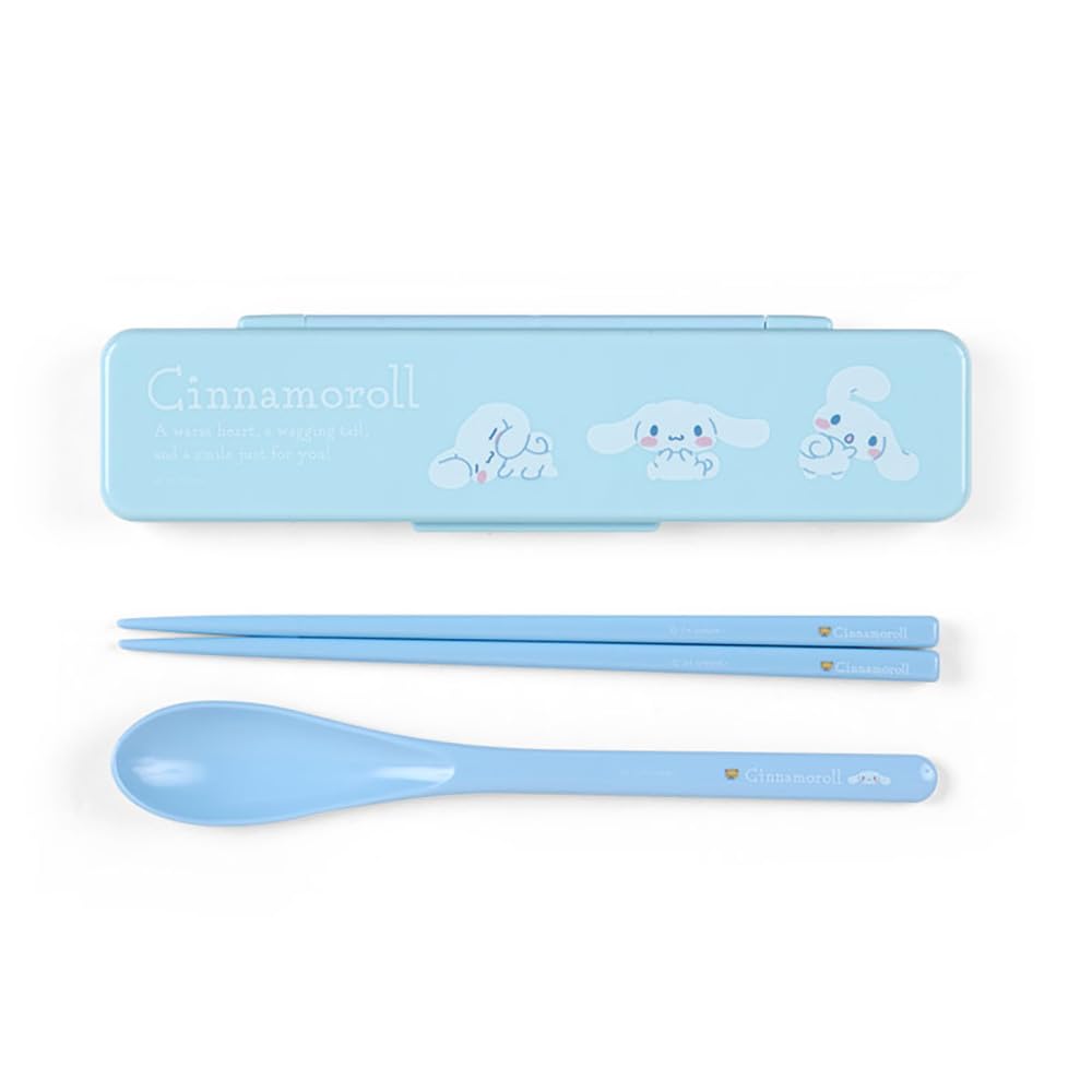 Sanrio Cinnamoroll Chopsticks & Spoon Set 1.8x18.8x4.7cm Lunch Essentials- Japan Figure Store - #1 Bring To You The Best Japanese Goods