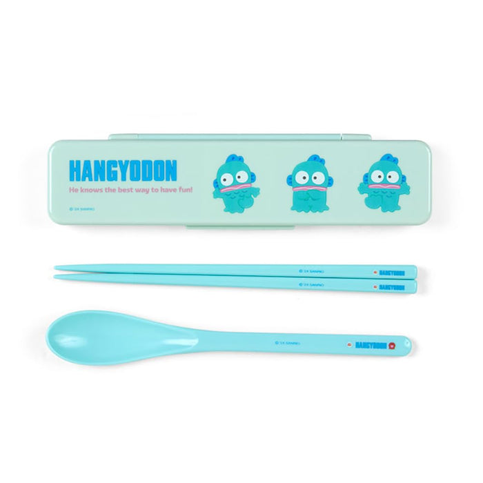 Sanrio Hangyodon Chopsticks and Spoon Set - 18.8cm New Life Lunch Goods- Japan Figure Store - #1 Bring To You The Best Japanese Goods