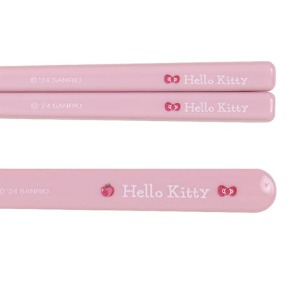 Sanrio Hello Kitty Chopsticks & Spoon Set 1.8 x 18.8 x 4.7 cm Lunch Goods- Japan Figure Store - #1 Bring To You The Best Japanese Goods