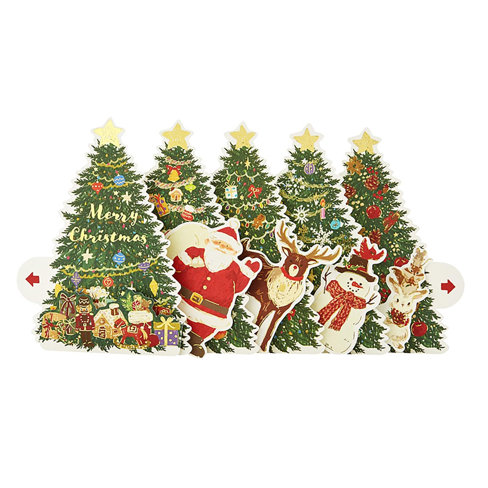 Sanrio Christmas Greeting Card - Santa From The Tree - Overseas Shipping- Japan Figure Store - #1 Bring To You The Best Japanese Goods