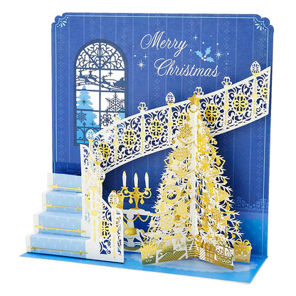 Sanrio Christmas Greeting Cards - Laser Cut Spiral Staircase and Tree Design- Japan Figure Store - #1 Bring To You The Best Japanese Goods