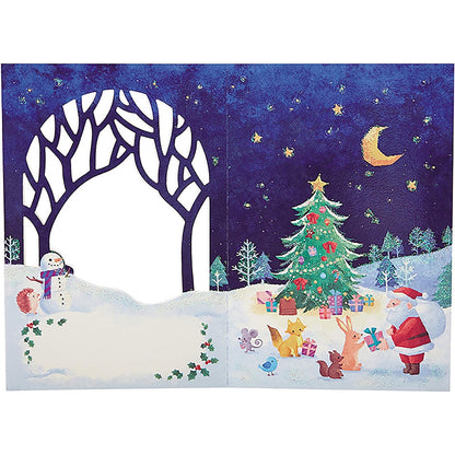 Sanrio Christmas Cards with Santa and Animals in Forest - Overseas Shipping- Japan Figure Store - #1 Bring To You The Best Japanese Goods