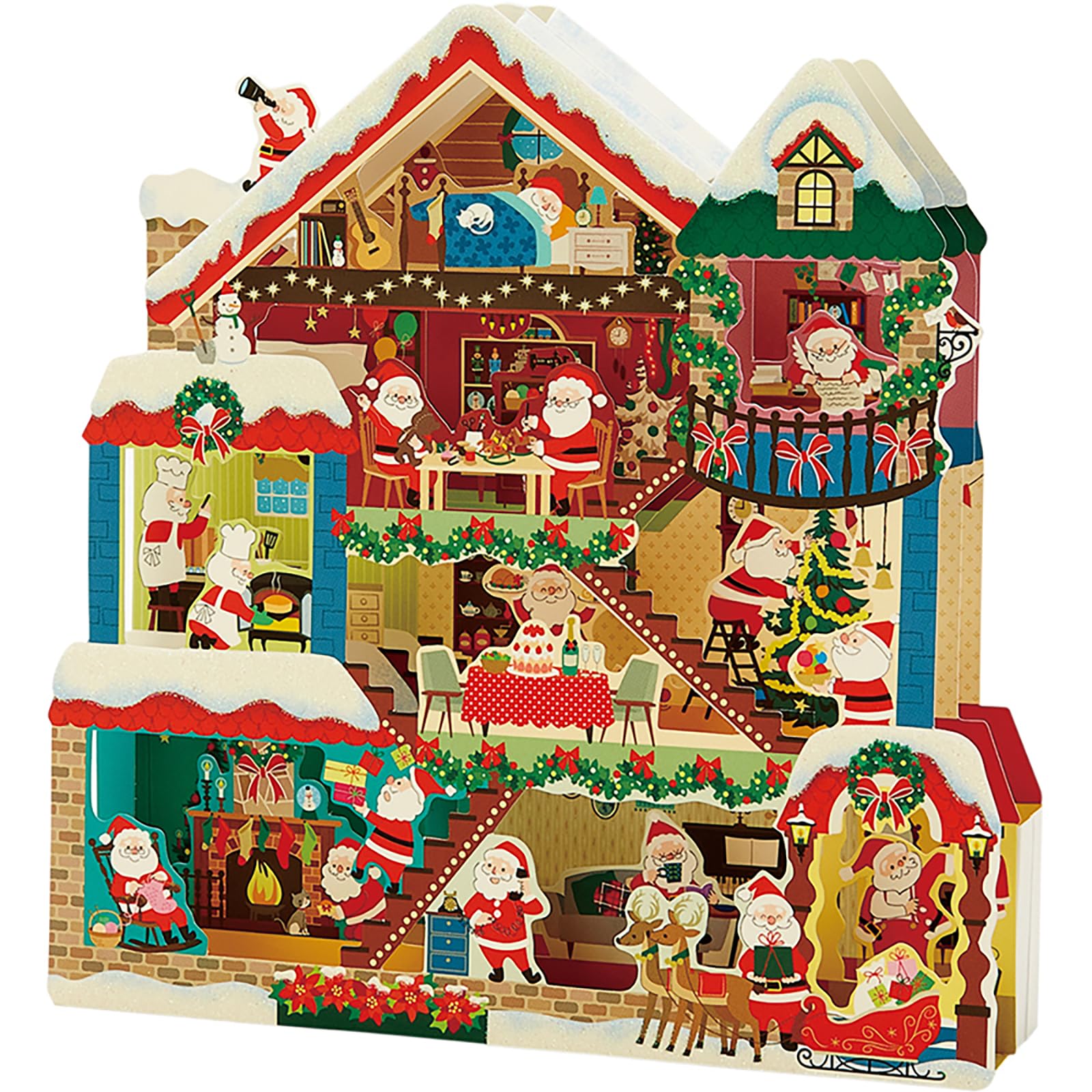 Sanrio Christmas Message Cards Santa Dollhouse Greeting Cards - Ships Overseas- Japan Figure Store - #1 Bring To You The Best Japanese Goods