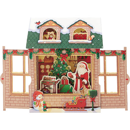 Sanrio Christmas Greeting Cards Santa In The House - Overseas Shipping Available- Japan Figure Store - #1 Bring To You The Best Japanese Goods