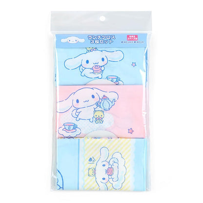 Sanrio Cinnamoroll Lunch Cloth Set of 3 for Kids and Adults- Japan Figure Store - #1 Bring To You The Best Japanese Goods