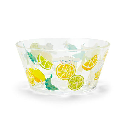 Sanrio Cinnamoroll Clear Bowl 6.2x13x13 Cm - Colorful Fruit Design- Japan Figure Store - #1 Bring To You The Best Japanese Goods