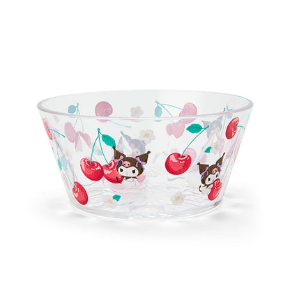 Sanrio Clear Bowl Colorful Fruit Kuromi 6.2x13x13cm - Cute Character Design- Japan Figure Store - #1 Bring To You The Best Japanese Goods
