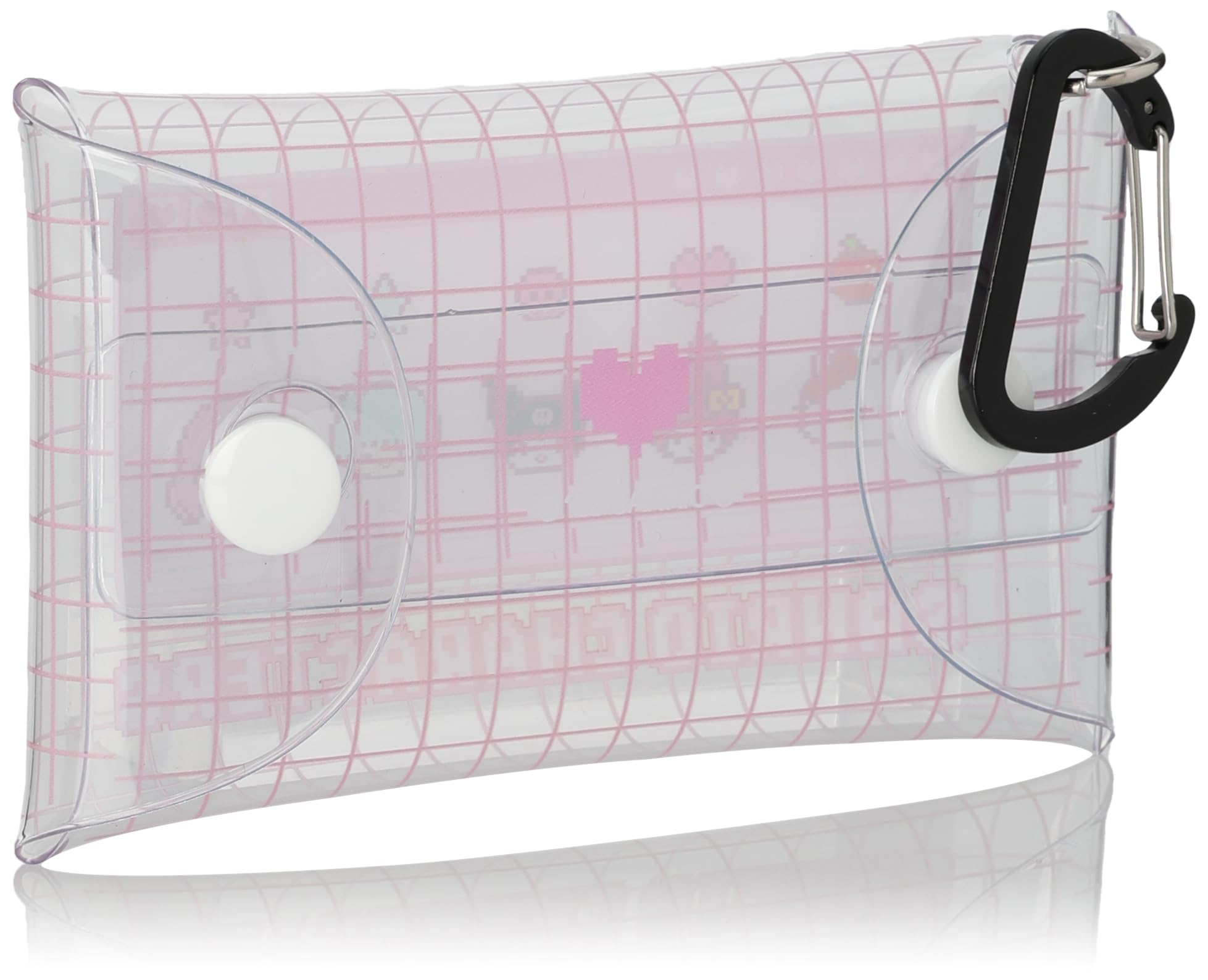 Sanrio Clear Multi-Case S Size with Carabiner - Versatile Accessory Pouch- Japan Figure Store - #1 Bring To You The Best Japanese Goods