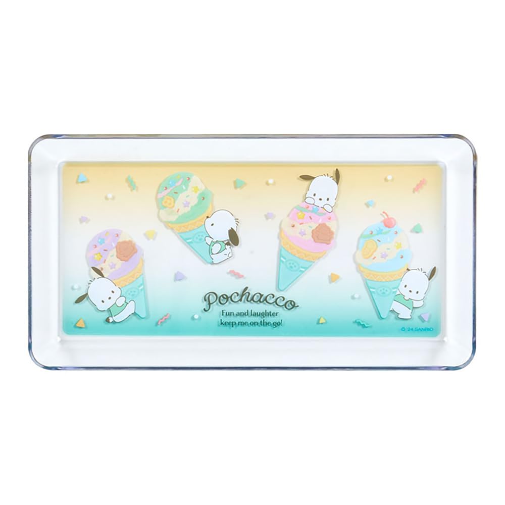 Sanrio Clear Pen Tray Ice Party Pochacco Desk Organizer 390429- Japan Figure Store - #1 Bring To You The Best Japanese Goods