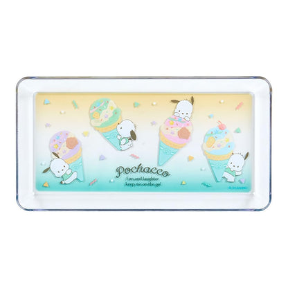 Sanrio Clear Pen Tray Ice Party Pochacco Desk Organizer 390429- Japan Figure Store - #1 Bring To You The Best Japanese Goods