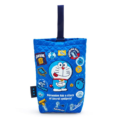 Sanrio Doraemon Quilted Shoe Bag for Kids | Durable Fabric | 271250 Model- Japan Figure Store - #1 Bring To You The Best Japanese Goods