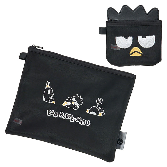 Sanrio Bad Badtz-Maru Flat Pouch Set of 2 Polyester for Ages 3+