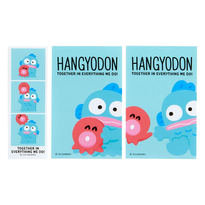 Sanrio Hangyodon Sticker Set Half Fish Character 14x11x0.5 cm Usual Couple Design- Japan Figure Store - #1 Bring To You The Best Japanese Goods