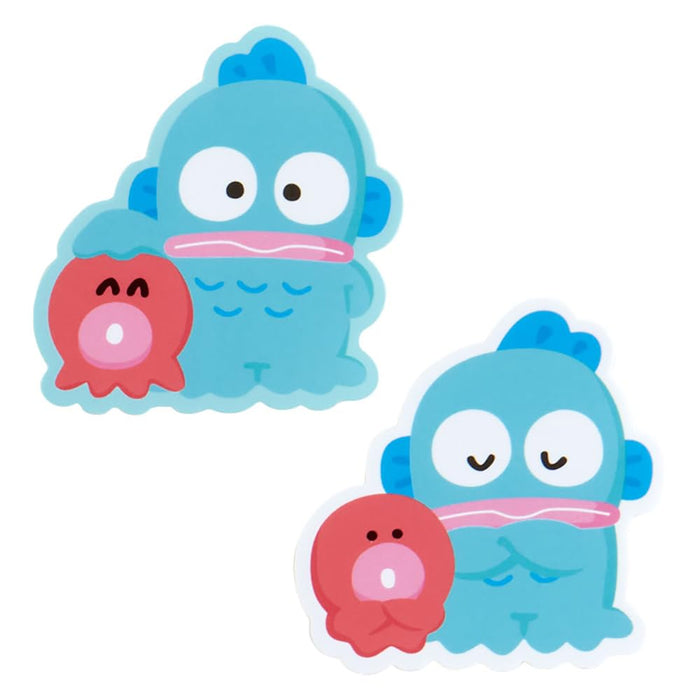 Sanrio Hangyodon Sticker Set Half Fish Character 14x11x0.5 cm Usual Couple Design- Japan Figure Store - #1 Bring To You The Best Japanese Goods