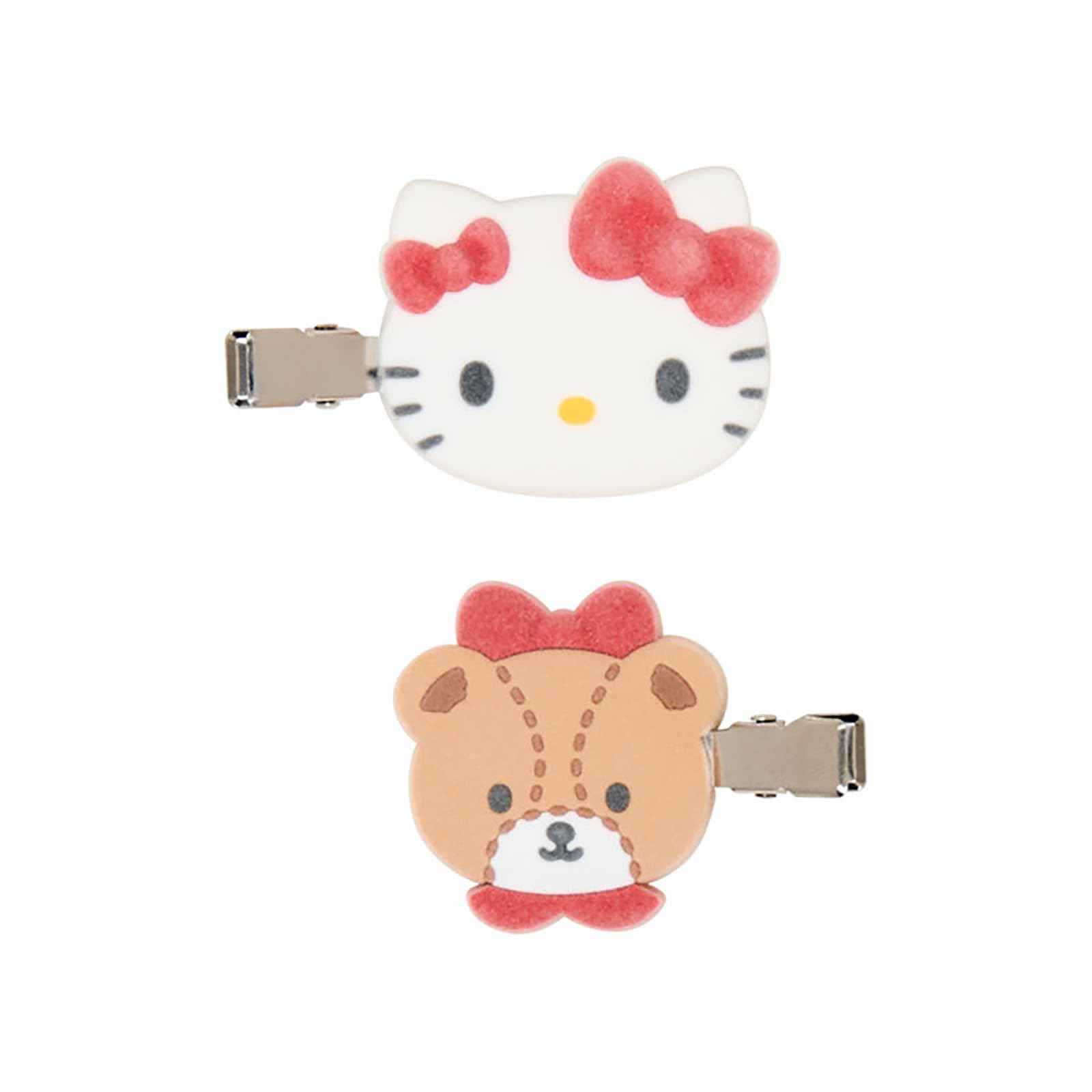 Sanrio Hello Kitty Bangs Clips Set - Clips pour frange, gauche et droite, pour enfants de 3 ans et plus.