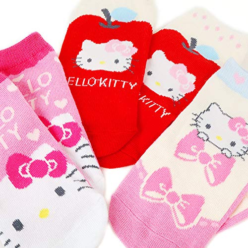 Sanrio Hello Kitty Kids Socks 3-Pair Set Ribbon 10-12Cm- Japan Figure Store - #1 Bring To You The Best Japanese Goods