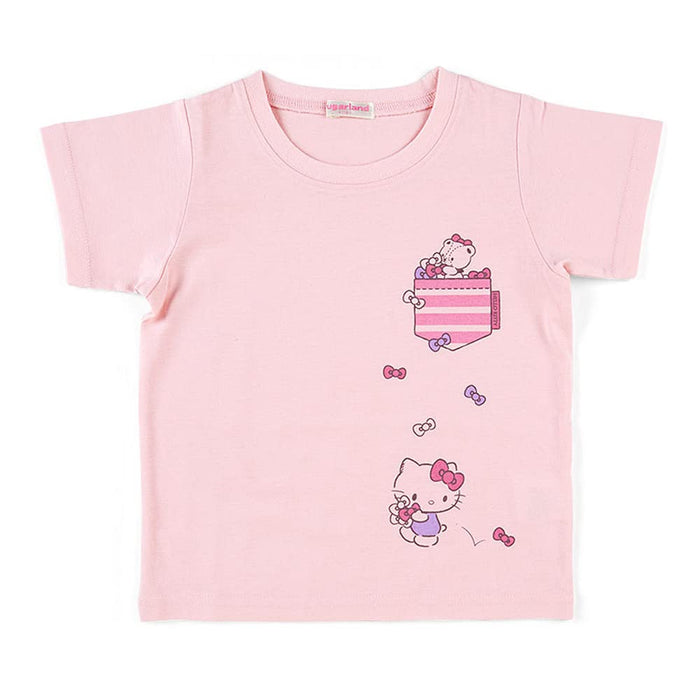 Sanrio Hello Kitty Pink Kids T-Shirt 120Cm- Japan Figure Store - #1 Bring To You The Best Japanese Goods