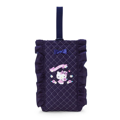 Sanrio Hello Kitty Navy Quilted Shoe Bag Durable and Stylish- Japan Figure Store - #1 Bring To You The Best Japanese Goods