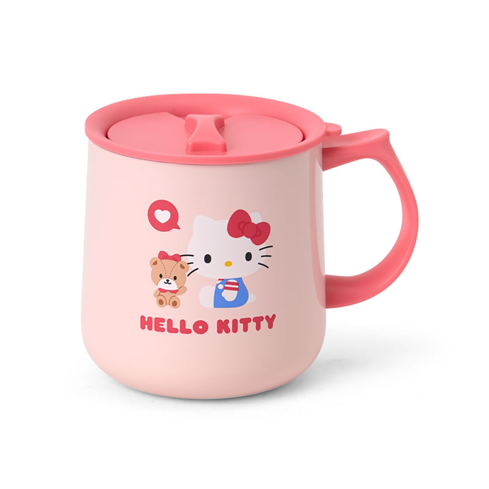 Sanrio Hello Kitty Stainless Steel Mug 360ml with Lid for Hot & Cold Drinks