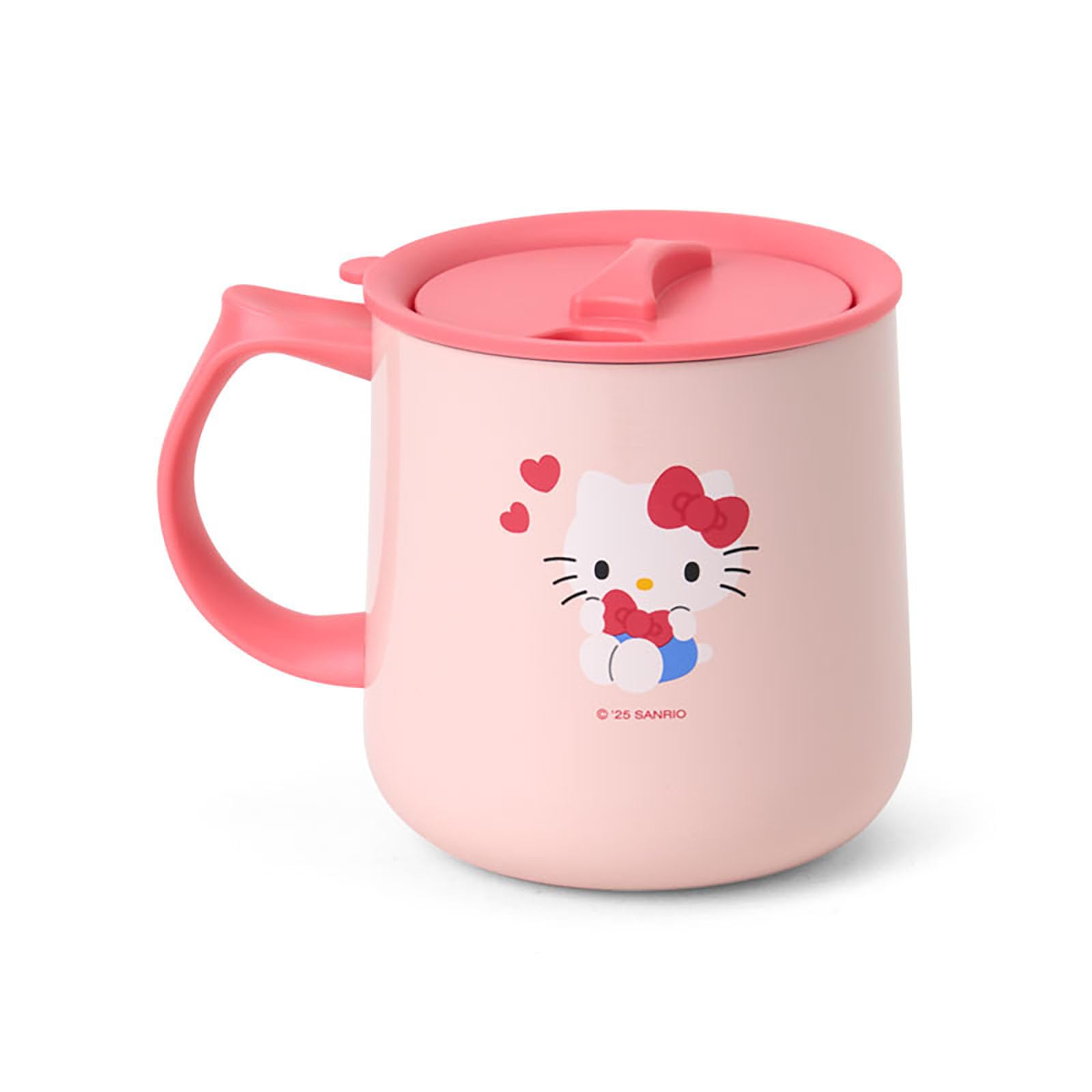 Sanrio Hello Kitty Stainless Steel Mug 360ml with Lid for Hot & Cold Drinks