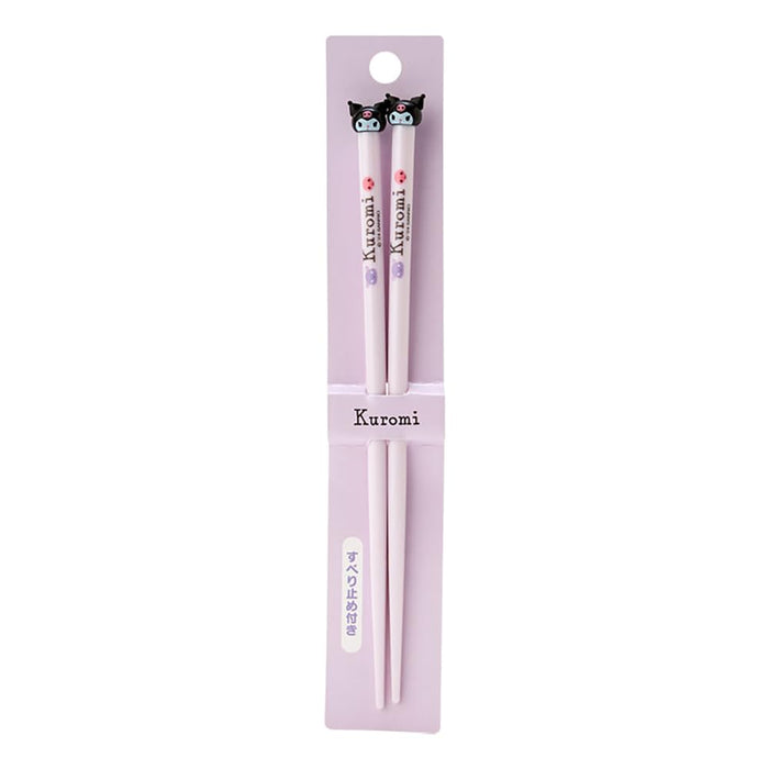 Sanrio Kuromi Chopsticks with Mascot 21cm x 2.4cm x 1cm- Japan Figure Store - #1 Bring To You The Best Japanese Goods