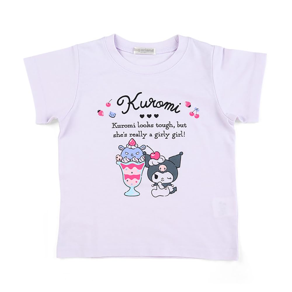 Sanrio Kuromi Kids T-Shirt 110Cm Moisture-Absorbent Quick-Drying Kuromi-Chan- Japan Figure Store - #1 Bring To You The Best Japanese Goods