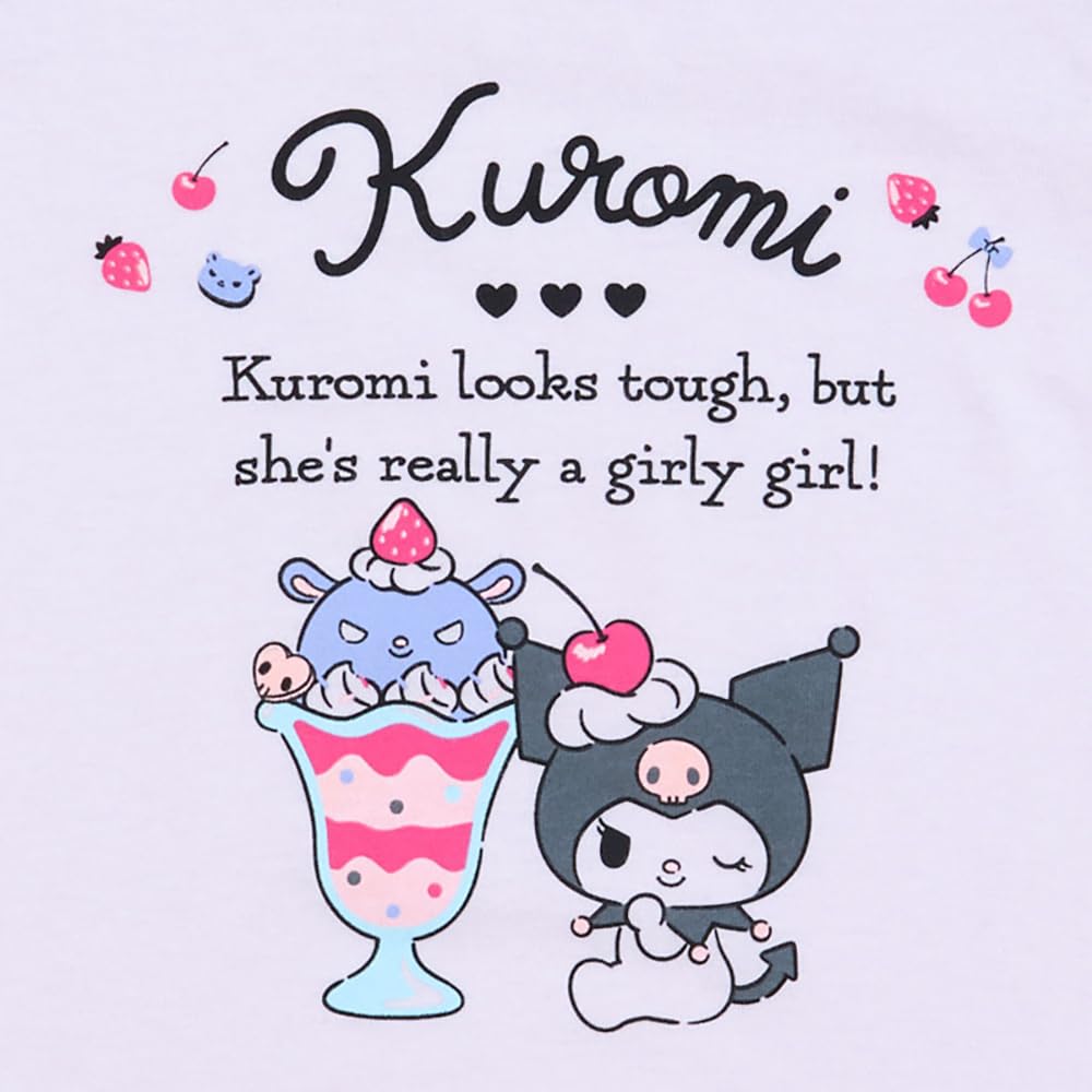 Sanrio Kuromi Kids T-Shirt 110Cm Moisture-Absorbent Quick-Drying Kuromi-Chan- Japan Figure Store - #1 Bring To You The Best Japanese Goods