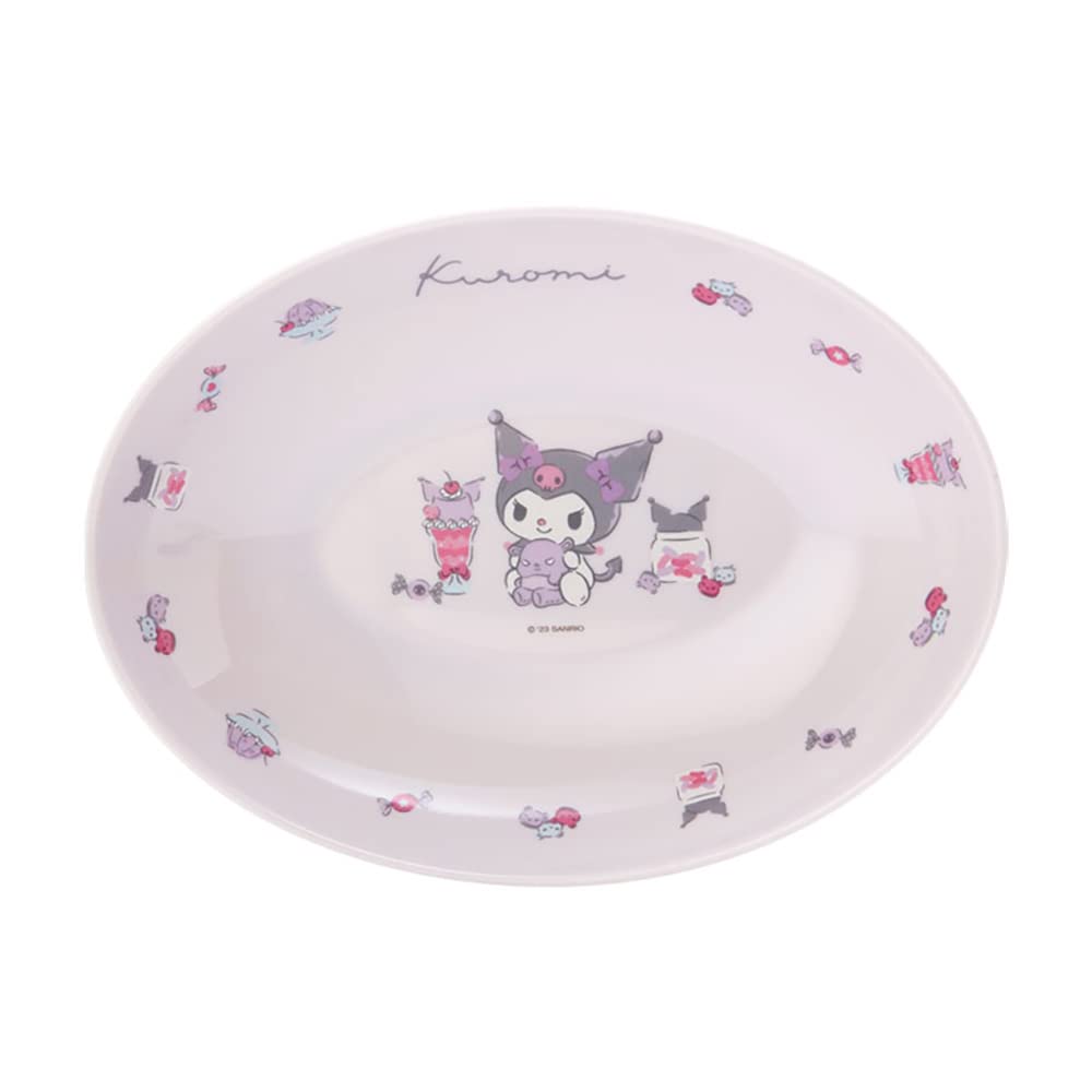 Sanrio Kuromi Melamine Curry and Pasta Plate - Durable and Dishwasher Safe- Japan Figure Store - #1 Bring To You The Best Japanese Goods