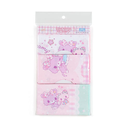 Sanrio Mewkledreamy Lunch Cloth Set Of 3 43x43cm 100% Cotton Name Space Included- Japan Figure Store - #1 Bring To You The Best Japanese Goods