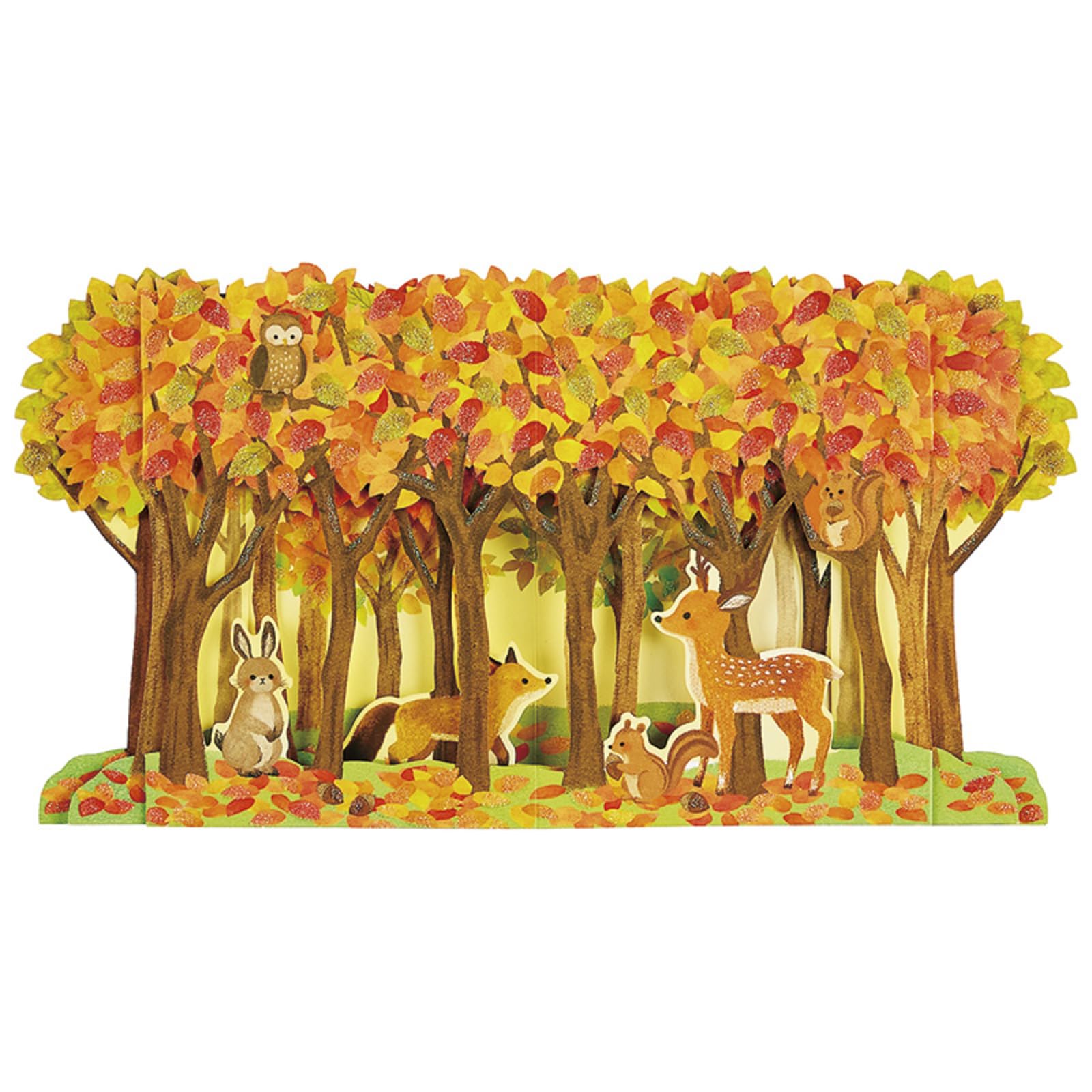 Sanrio Autumn Forest Animal Greeting Card with Message - Overseas Shipping- Japan Figure Store - #1 Bring To You The Best Japanese Goods
