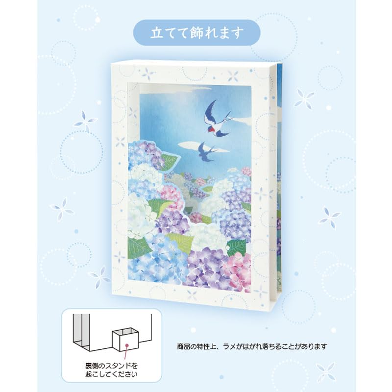 Sanrio Early Summer Swallow Hydrangea Message Greeting Card - Intl Shipping- Japan Figure Store - #1 Bring To You The Best Japanese Goods