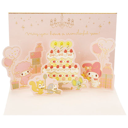 Sanrio My Melody Cake and Party Greeting Card with Overseas Shipping- Japan Figure Store - #1 Bring To You The Best Japanese Goods