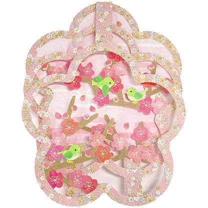 Sanrio Spring Plum Branch Music Box Message Card Overseas Shipping Available- Japan Figure Store - #1 Bring To You The Best Japanese Goods