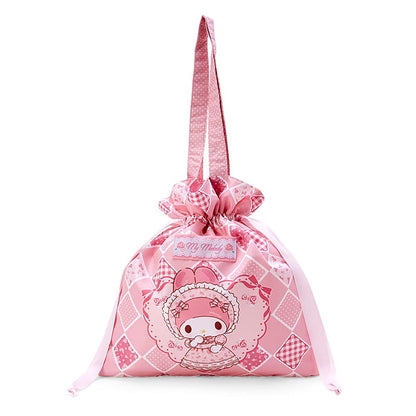 Sanrio My Melody Drawstring Tote Bag Momo Melody 824445 | Cute and Convenient- Japan Figure Store - #1 Bring To You The Best Japanese Goods
