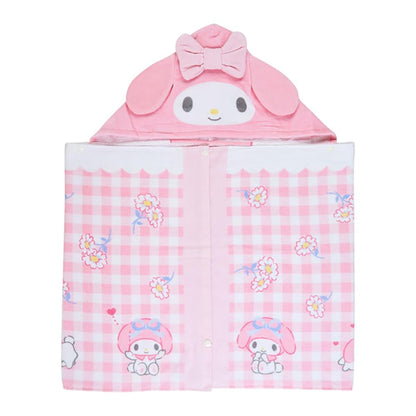 Sanrio My Melody Hooded Towel 75x120 cm - Cute Character Design for Kids- Japan Figure Store - #1 Bring To You The Best Japanese Goods