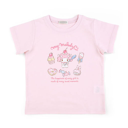 Sanrio My Melody Kids Moisture-Absorbent Quick-Drying T-Shirt 100cm- Japan Figure Store - #1 Bring To You The Best Japanese Goods