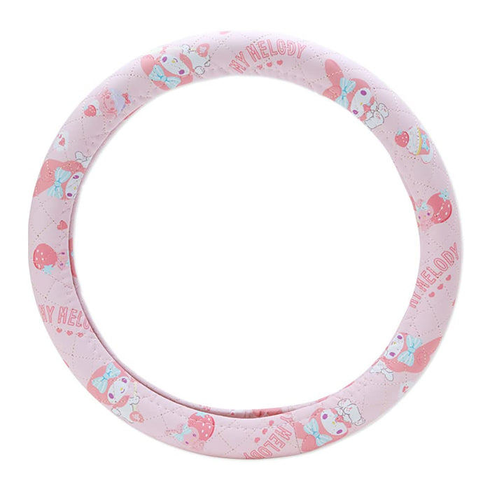 Sanrio My Melody Steering Wheel Cover - Plush Pink 839213- Japan Figure Store - #1 Bring To You The Best Japanese Goods