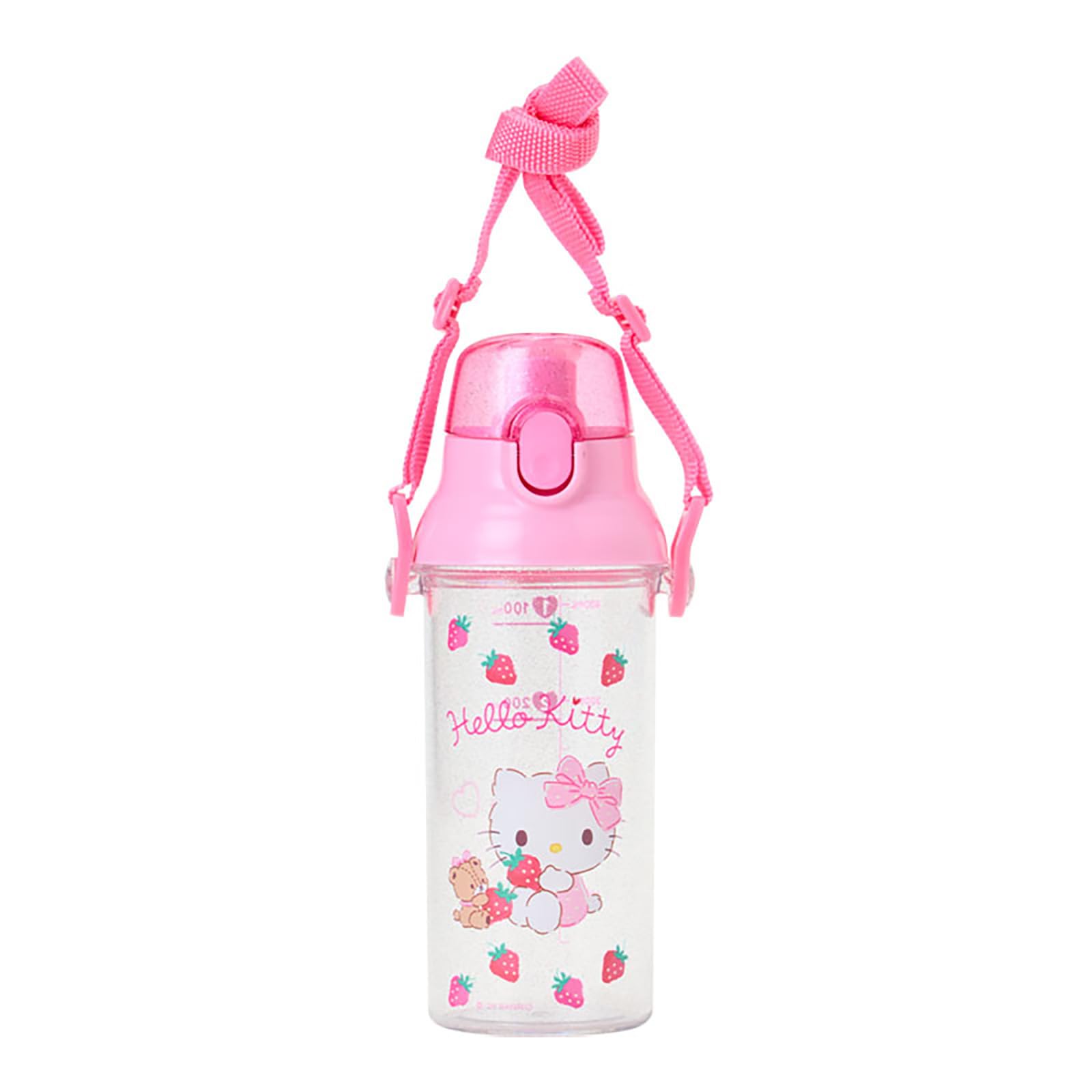 Sanrio Hello Kitty 500ml Clear Bottle - Durable & Dishwasher Safe