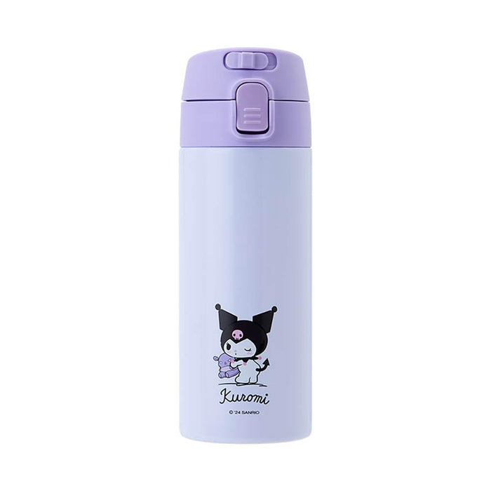 Sanrio Kuromi Stainless Steel Bottle 370Ml One-Touch Design- Japan Figure Store - #1 Bring To You The Best Japanese Goods