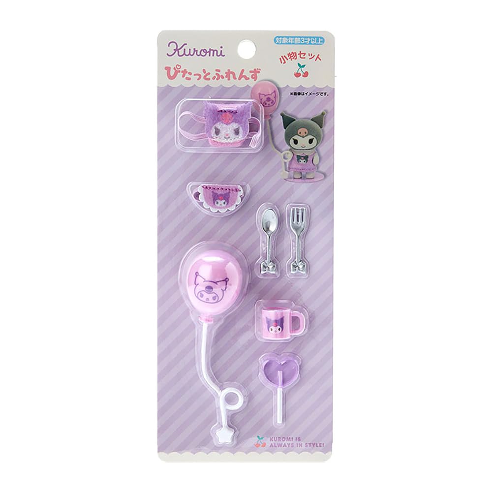 Sanrio Pitatto Friends Mini Kuromi Dress-Up Accessory Set 16x8x2.5 Cm- Japan Figure Store - #1 Bring To You The Best Japanese Goods