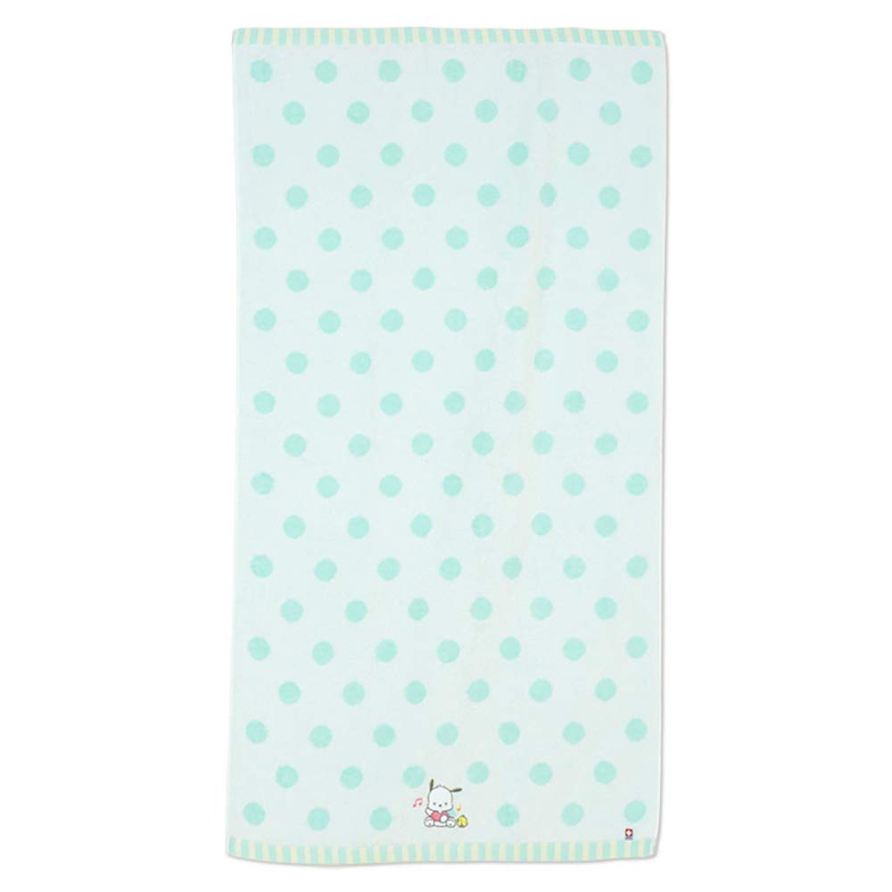 Sanrio Pochacco Imabari Bath Towel Dots Pattern 422487- Japan Figure Store - #1 Bring To You The Best Japanese Goods